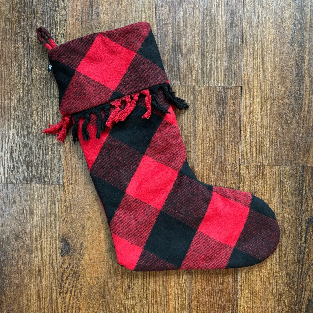 Ralph Lauren Checkered Christmas Stocking